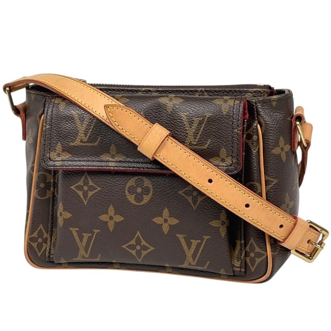 LOUIS VUITTON VIVASITE PM SHOULDER BAG: Louis Vuitton Vivasite PM Shoulder Bag Brand: Louis Vuitton Type/Style: Shoulder Bag Material: Monogram Color: Brown Size: Width 18cm(7.1inch) Height 14cm(5.5inch) Depth 9cm(3.5inch) Accessories: