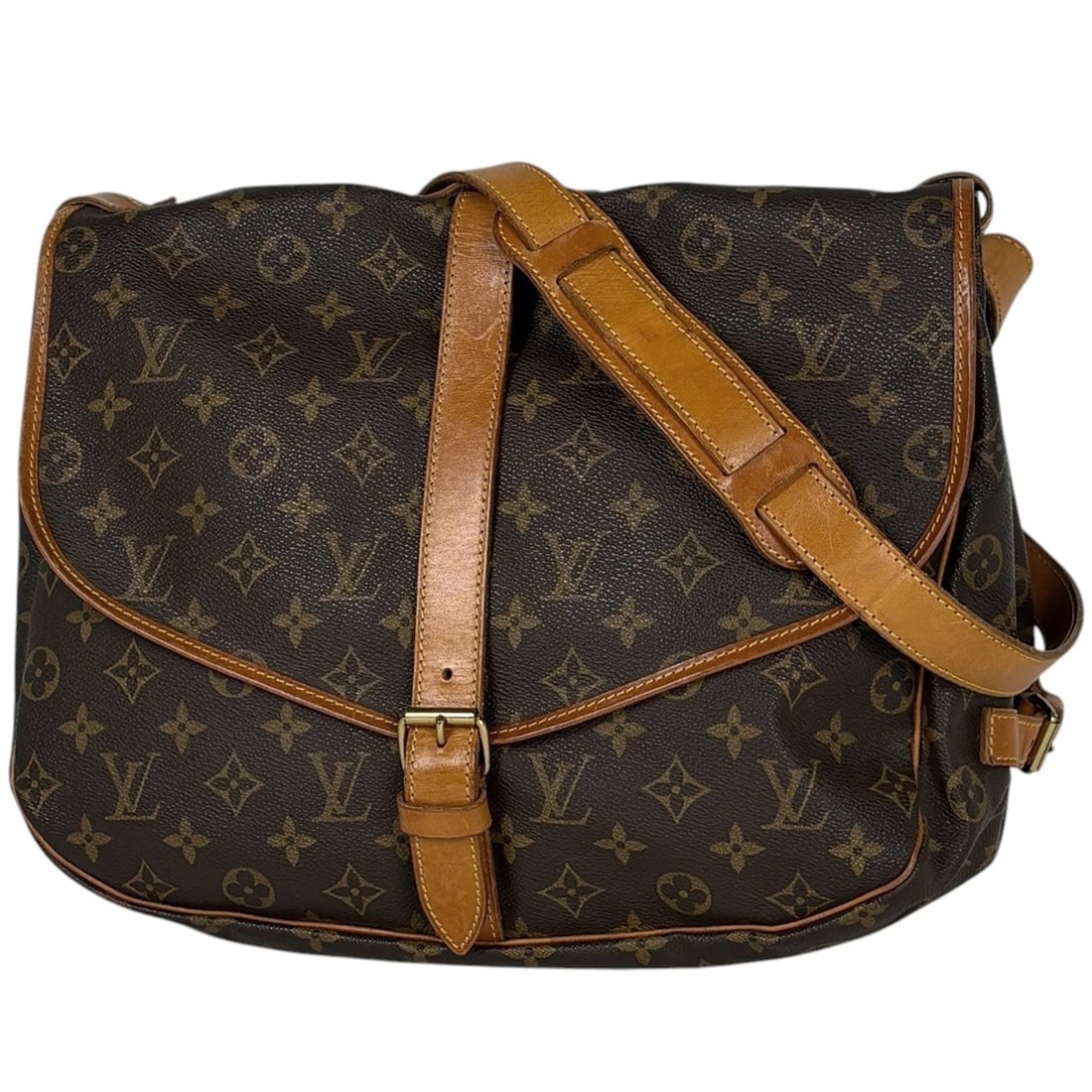 LOUIS VUITTON MULES SHOULDER BAG: Louis Vuitton Mules Shoulder Bag Brand: Louis Vuitton Type/Style: Shoulder Bag Material: Monogram Color: Brown Size: Width 35cm(13.8inch) Height 26cm(10.2inch) Depth 24cm(9.4inch) Accessories: None
