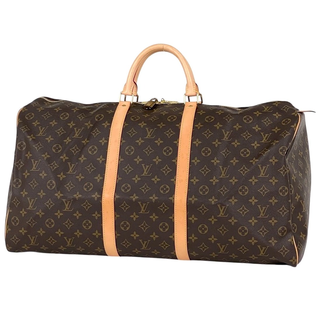LOUIS VUITTON KEEPALL HAND BAG: Louis Vuitton keepall Hand Bag Brand: Louis Vuitton Type/Style: Hand Bag Material: Monogram Color: Brown Size: Width 60cm(23.6inch) Height 32cm(12.6inch) Depth 26cm(10.2inch) Accessories: None