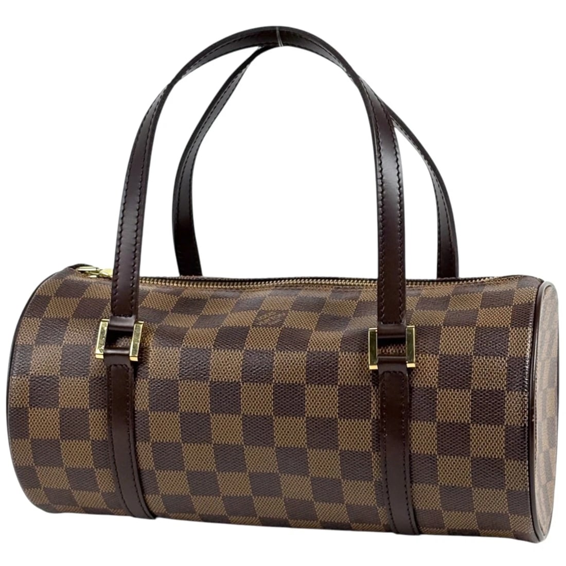 LOUIS VUITTON PAPILLON HAND BAG: Louis Vuitton Papillon Hand Bag Brand: Louis Vuitton Type/Style: Hand Bag Material: Damier Color: Brown Size: Width 27.5cm(10.8inch) Height 13cm(5.1inch) Depth 13cm(5.1inch) Accessories: None