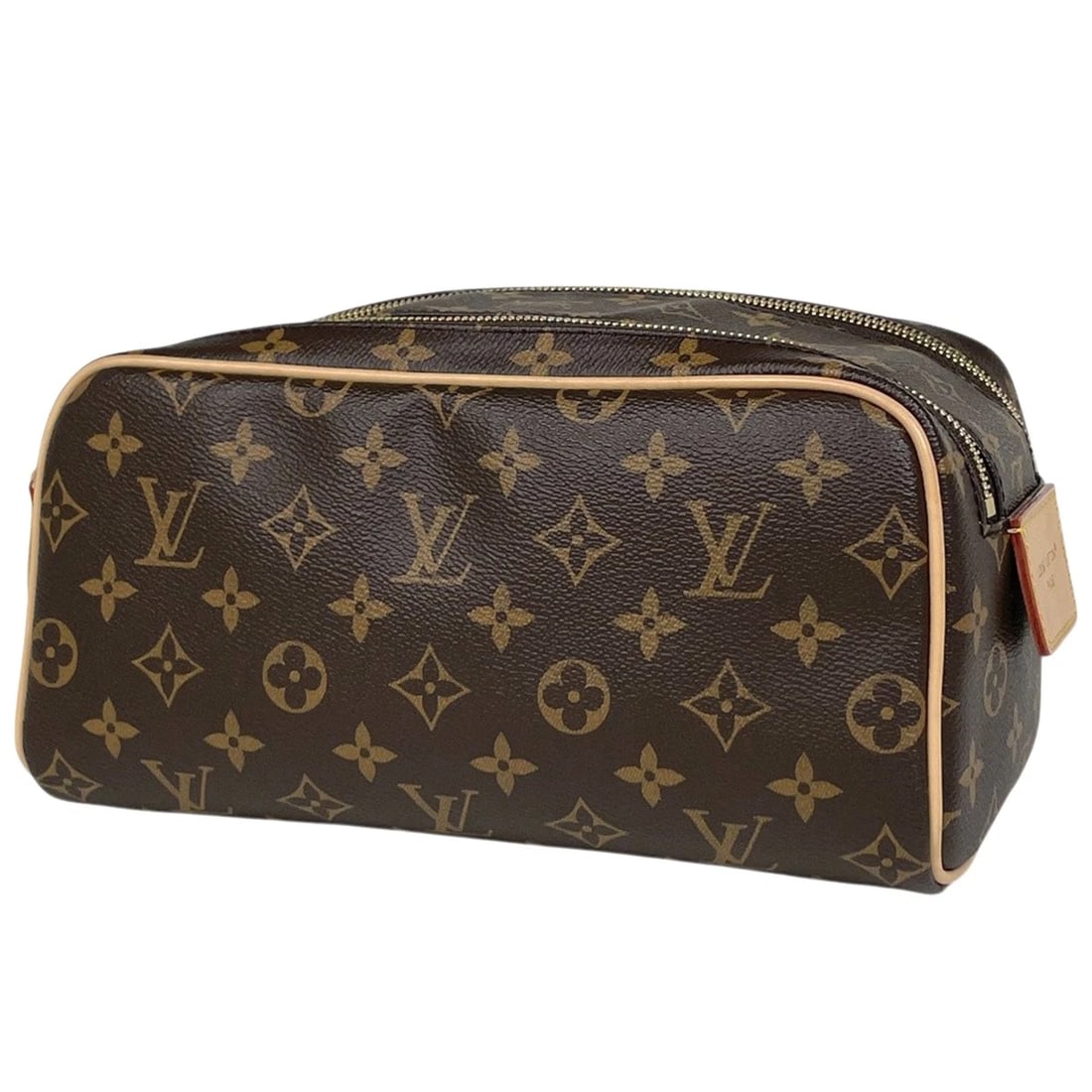 LOUIS VUITTON DOP KIT POUCH TRAVEL BAG: Louis Vuitton Dop kit Pouch Travel Bag Brand: Louis Vuitton Type/Style: Second bag Material: Monogram Color: Brown Size: Width 26cm(10.2inch) Height 12.5cm(4.9inch) Depth 15.5cm(6.1inch) Accessories: