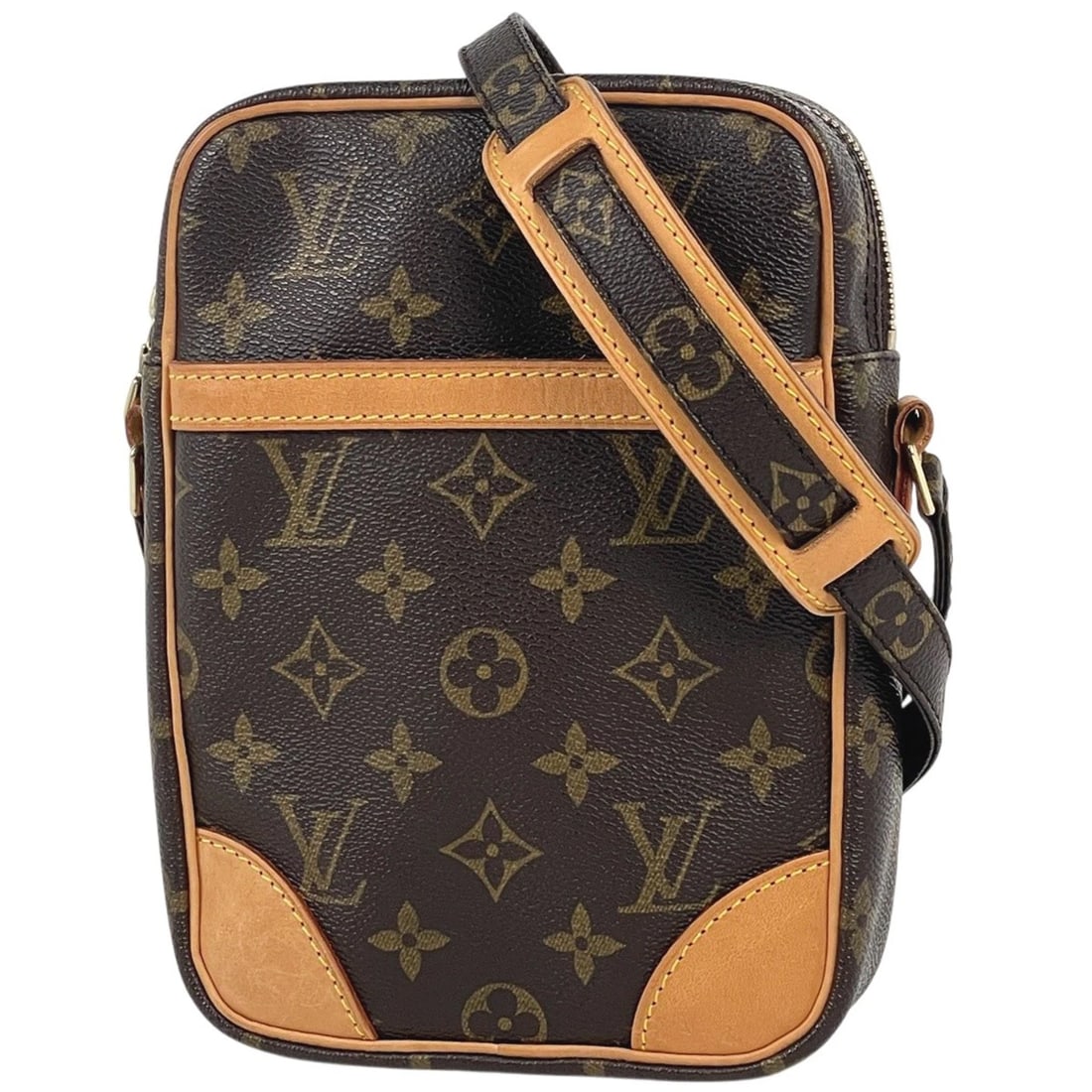 LOUIS VUITTON DUNOUVE DIAGONALLY HUNG SHOULDER BAG: Louis Vuitton Dunouve Diagonally hung Shoulder Bag Brand: Louis Vuitton Type/Style: Shoulder Bag Material: Monogram Color: Brown Size: Width 15cm(5.9inch) Height 21cm(8.3inch) Depth 5cm(2inch)