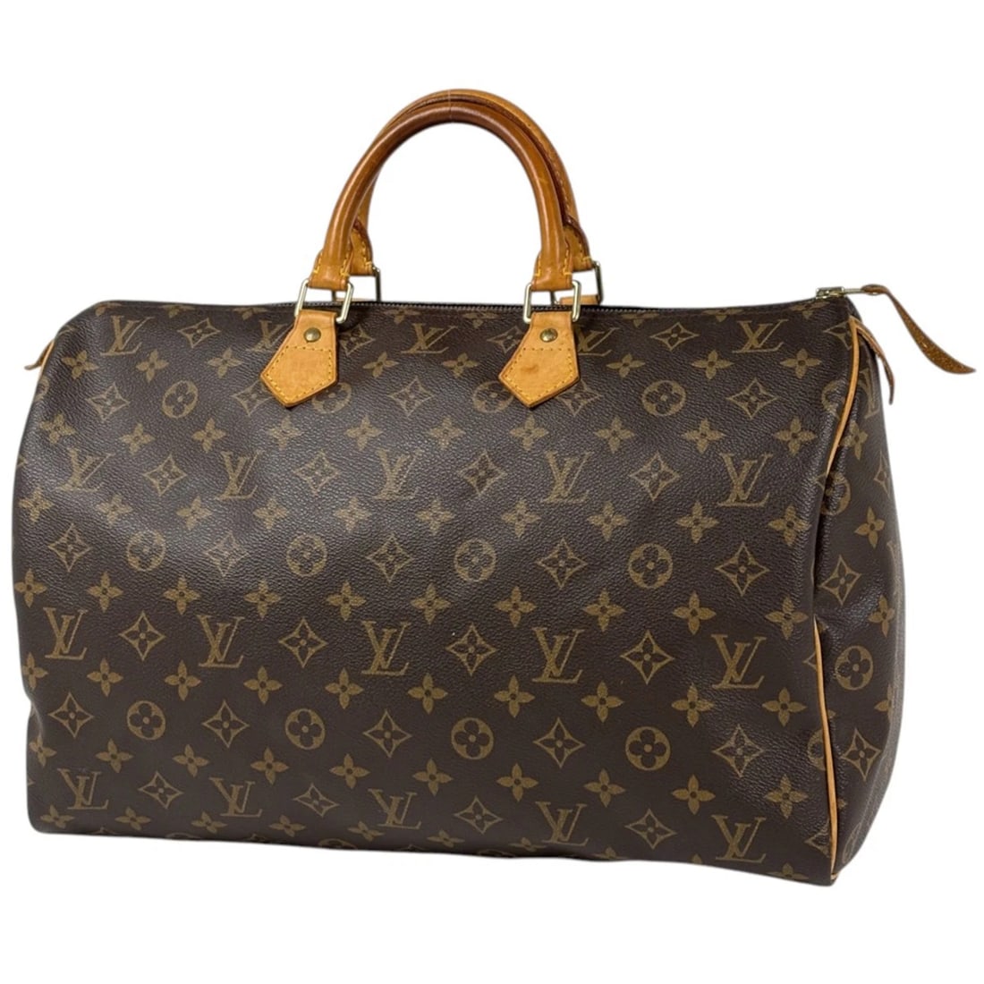LOUIS VUITTON SPEEDY HAND BAG: Louis Vuitton Speedy Hand Bag Brand: Louis Vuitton Type/Style: Hand Bag Material: Monogram Color: Brown Size: Width 40cm(15.7inch) Height 24cm(9.4inch) Depth 19cm(7.5inch) Accessories: None