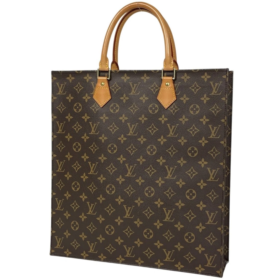 LOUIS VUITTON SAC PLAT HAND BAG: Louis Vuitton Sac Plat Hand Bag Brand: Louis Vuitton Type/Style: Tote Bag Material: Monogram Color: Brown Size: Width 36cm(14.2inch) Height 38cm(15inch) Depth 9cm(3.5inch) Accessories: None