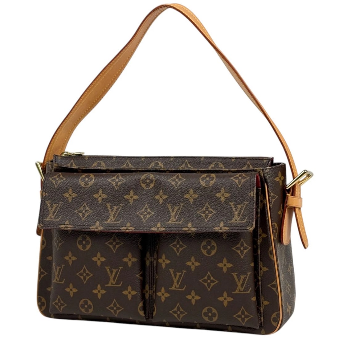LOUIS VUITTON VIVA CITE GM SHOULDER BAG: Louis Vuitton Viva Cite GM Shoulder Bag Brand: Louis Vuitton Type/Style: Shoulder Bag Material: Monogram Color: Brown Size: Width 33cm(13inch) Height 22cm(8.7inch) Depth 10cm(3.9inch) Accessories: