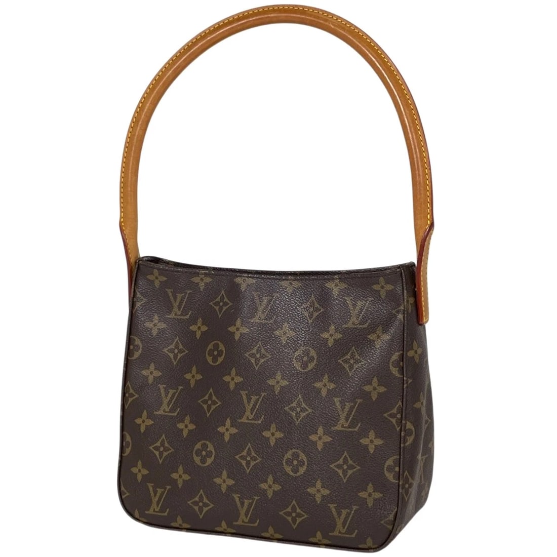 LOUIS VUITTON LOOPING MM SHOULDER BAG: Louis Vuitton Looping MM Shoulder Bag Brand: Louis Vuitton Type/Style: Shoulder Bag Material: Monogram Color: Brown Size: Width 24cm(9.4inch) Height 21cm(8.3inch) Depth 10cm(3.9inch) Accessories: