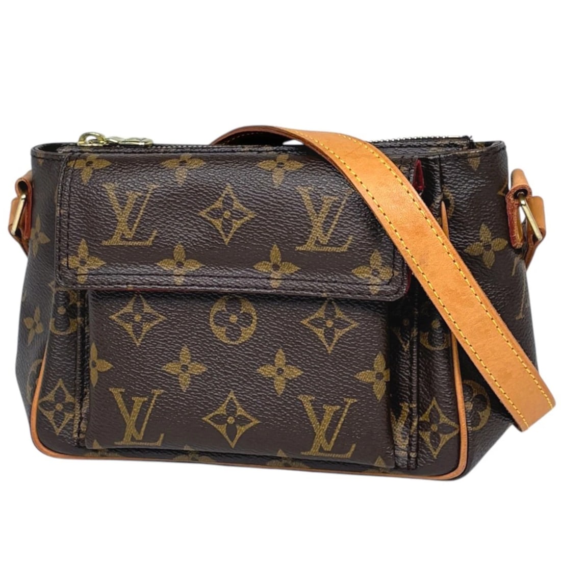 LOUIS VUITTON VIVASITE PM SHOULDER BAG: Louis Vuitton Vivasite PM Shoulder Bag Brand: Louis Vuitton Type/Style: Shoulder Bag Material: Monogram Color: Brown Size: Width 18cm(7.1inch) Height 14cm(5.5inch) Depth 9cm(3.5inch) Accessories: