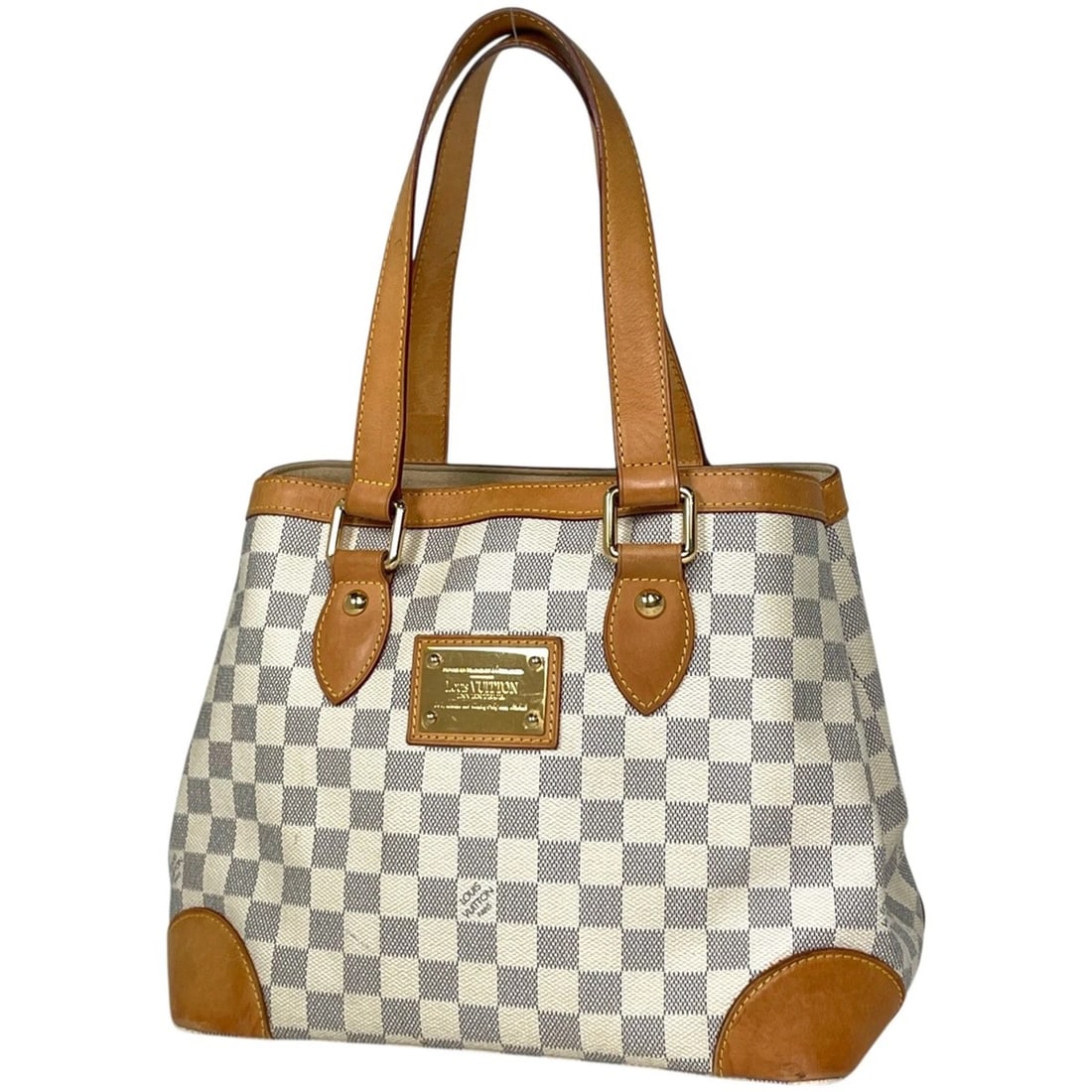 LOUIS VUITTON HAMPSTEAD PM SHOULDER BAG: Louis Vuitton Hampstead PM Shoulder bag Brand: Louis Vuitton Type/Style: Tote Bag Material: Damier Azur Color: White Size: Width 28cm(11inch) Height 24cm(9.4inch) Depth 17.5cm(6.9inch) Accessories: