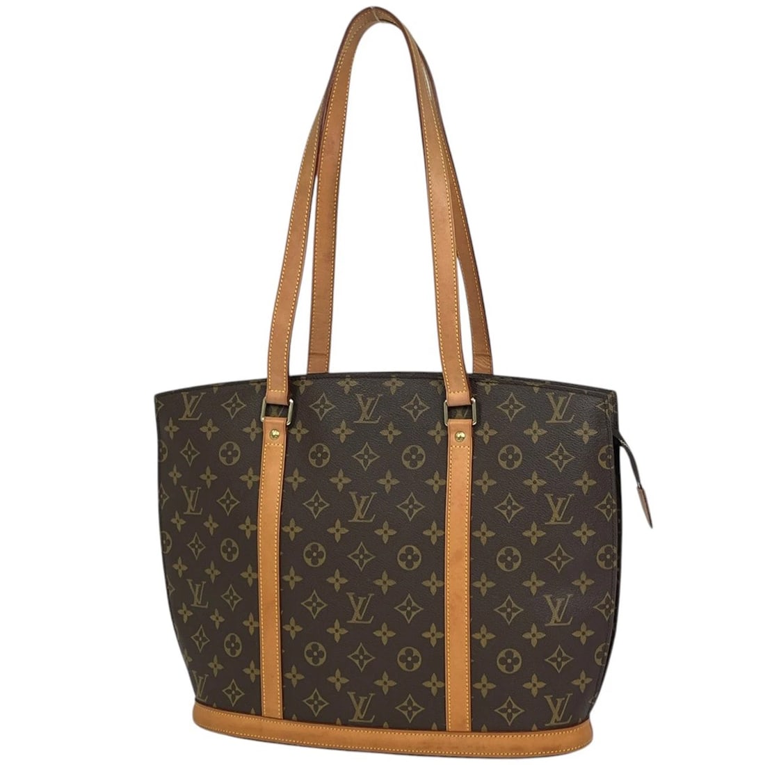 LOUIS VUITTON BABYLON TOTE BAG: Louis Vuitton Babylon Tote Bag Brand: Louis Vuitton Type/Style: Tote Bag Material: Monogram Color: Brown Size: Width 35cm(13.8inch) Height 29cm(11.4inch) Depth 11cm(Median:4.3inch) Accessories: No