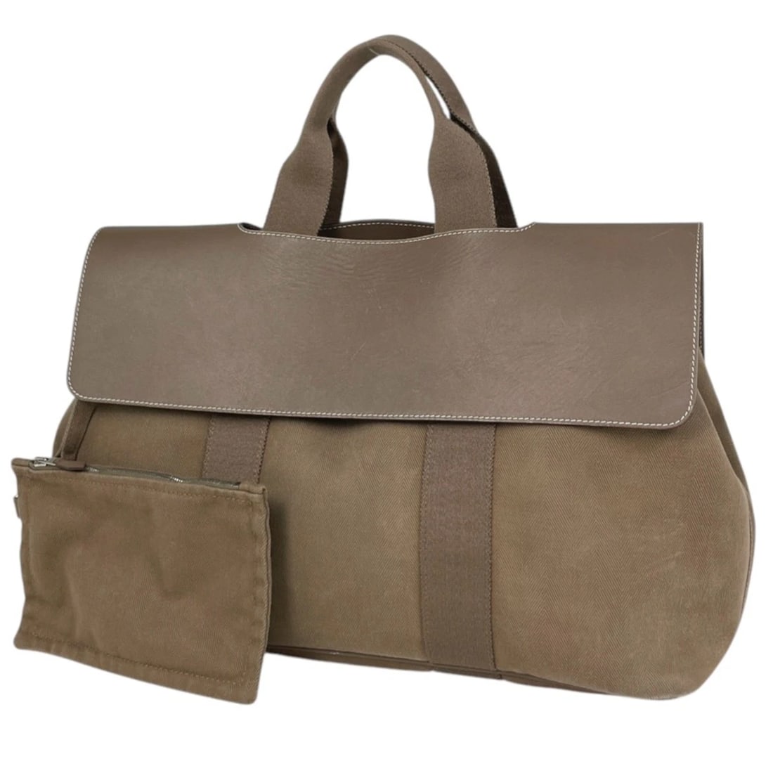 HERMES VALPARAISO MM HAND BAG: Hermes Valparaiso MM Hand Bag Brand: HERMES Type/Style: Hand Bag Material: Towal chevron ?leather Color: Etope Size: Width 40cm(15.7inch) Height 28cm(11inch) Depth 18cm(7.1inch) Accessories: None