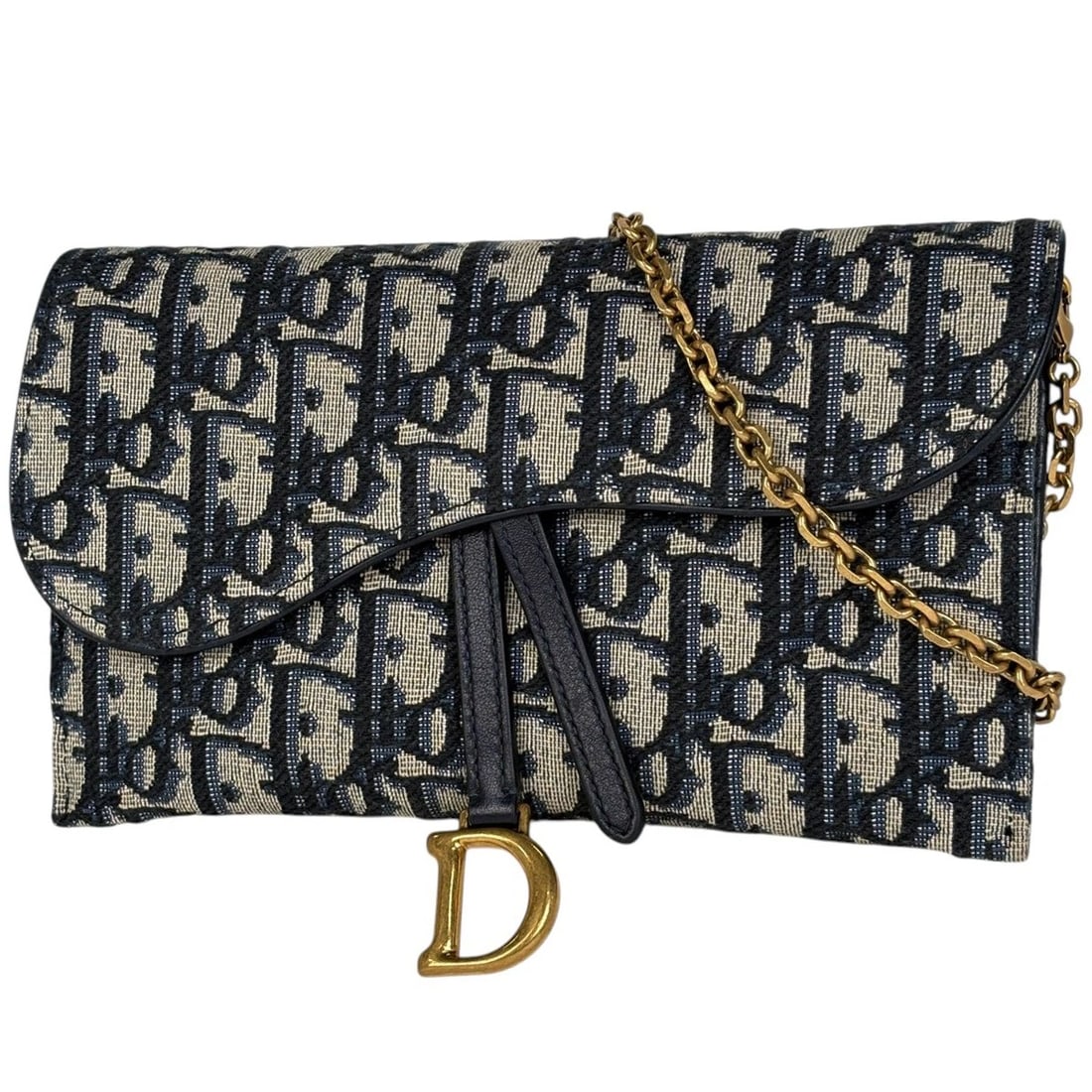 CHRISTIAN DIOR TROTTER PATTERN: Christian Dior Trotter Pattern Brand: Christian Dior Type/Style: Long Wallet Material: canvas ?leather Color: Navy blue Size: Width 19cm(7.5inch) Height 11.5cm(4.5inch) Depth 1.5cm(0.6inch)