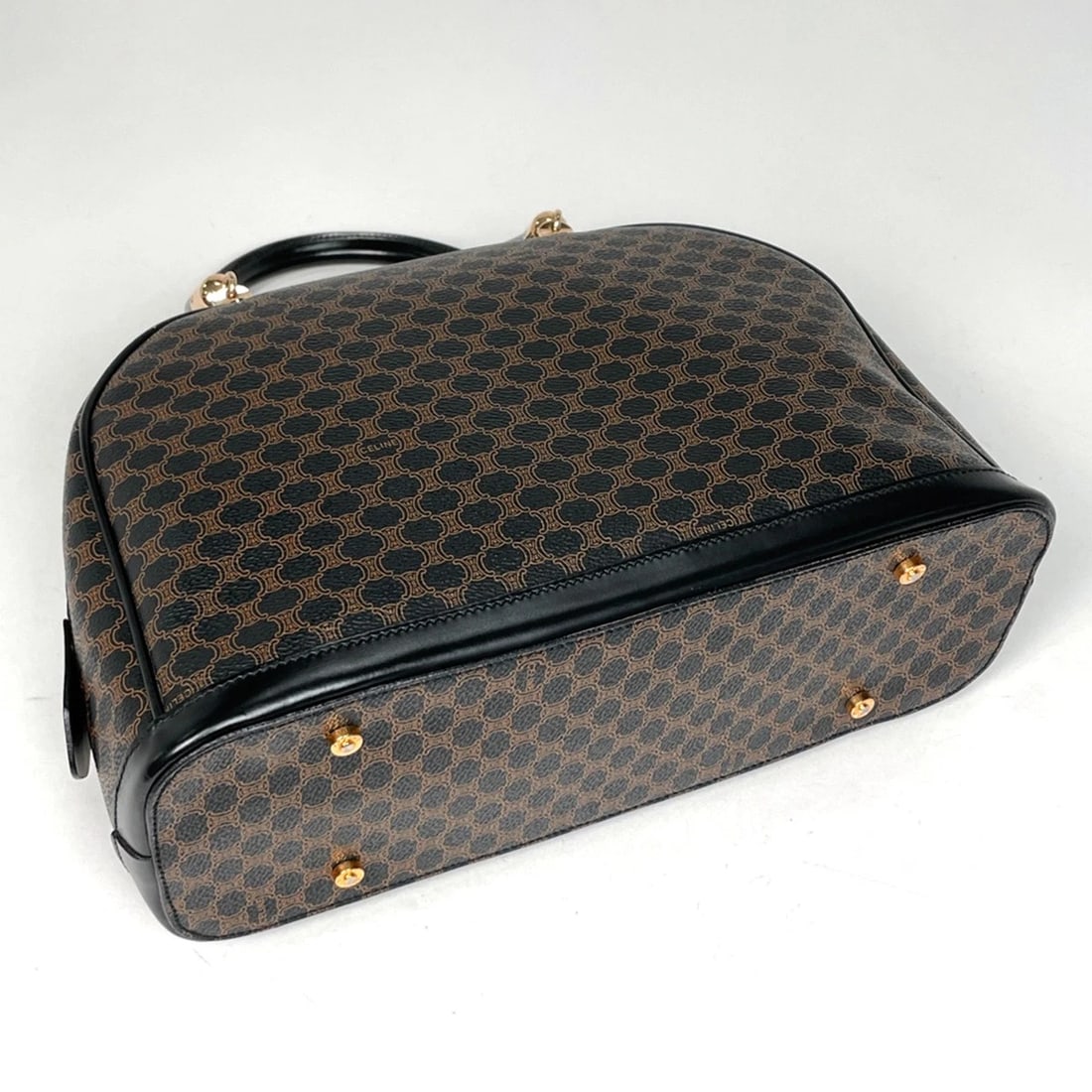 CELINE MACADAM PATTERN HAND BAG - 2