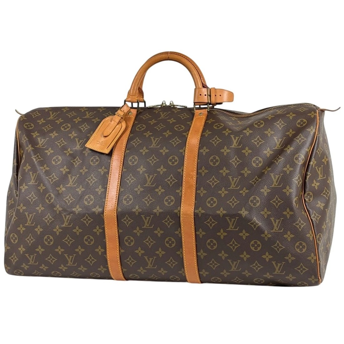 LOUIS VUITTON KEEPALL HAND BAG: Louis Vuitton keepall Hand Bag Brand: Louis Vuitton Type/Style: Hand Bag Material: Monogram Color: Brown Size: Width 60cm(23.6inch) Height 32cm(12.6inch) Depth 26cm(10.2inch Accessories: None