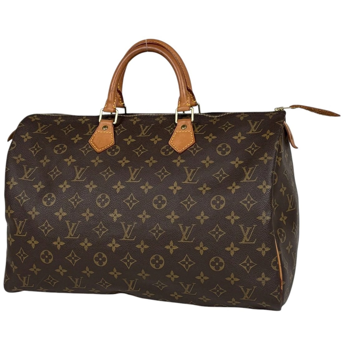 LOUIS VUITTON SPEEDY 40 HAND BAG: Louis Vuitton Speedy 40 Hand Bag Brand: Louis Vuitton Type/Style: Hand Bag Material: Monogram Color: Brown Size: Width 40cm(15.7inch) Height 25cm(9.8inch) Depth 19cm(7.5inch Accessories: None