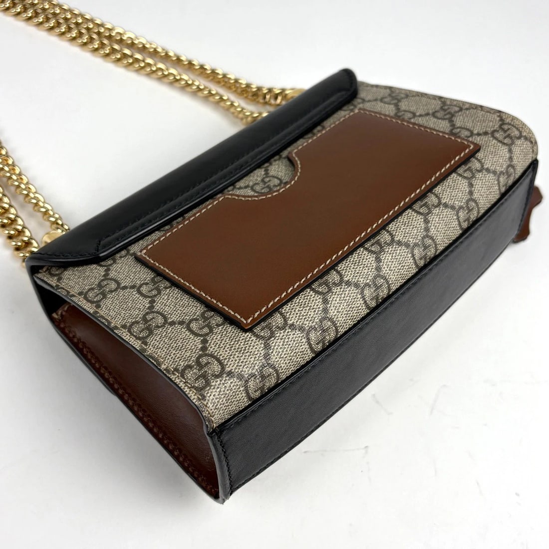GUCCI GG PATTERN CHAIN SHOULDER BAG - 2