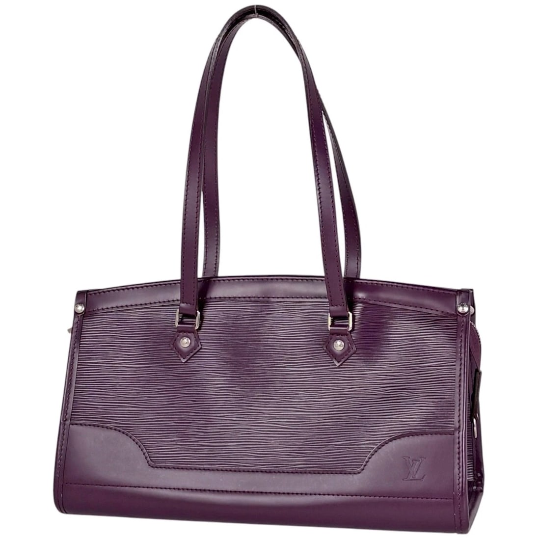 LOUIS VUITTON MADELEINE PM SHOULDER BAG: Louis Vuitton Madeleine PM Shoulder Bag Brand: Louis Vuitton Type/Style: Shoulder Bag Material: Epi Color: Cassis (Purple) Size: Width 32.5cm(12.8inch) Height 17cm(6.7inch) Depth 12cm(4.7inch)