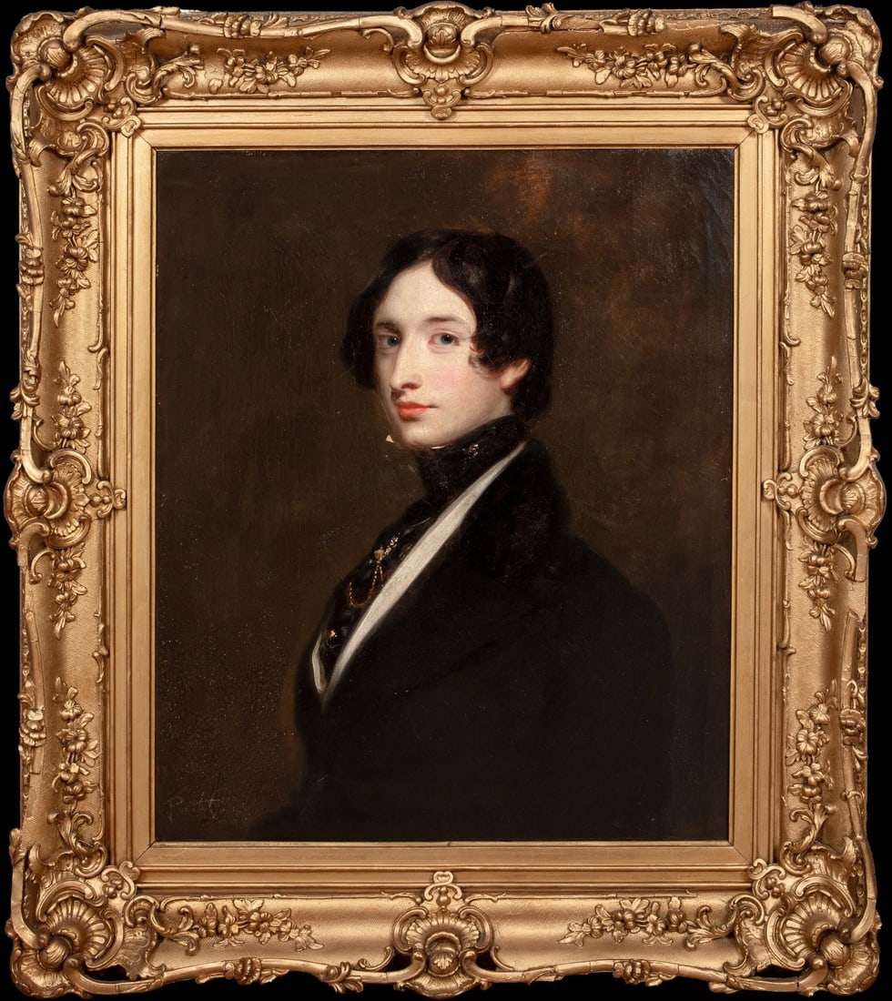 PORTRAIT OF RICHARD SYNNOT OIL PAINTING ATTRIBUTED TO?FRANCIS GRANT (1 of 10)