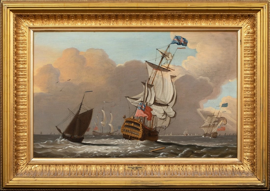 BRITISH ROYAL NAVY SQUADRON OIL PAINTING (1 of 10)