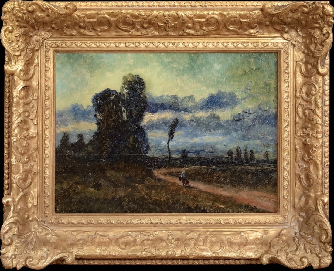 LANDSCAPE AT DUSK OIL PAINTING (1 of 10)