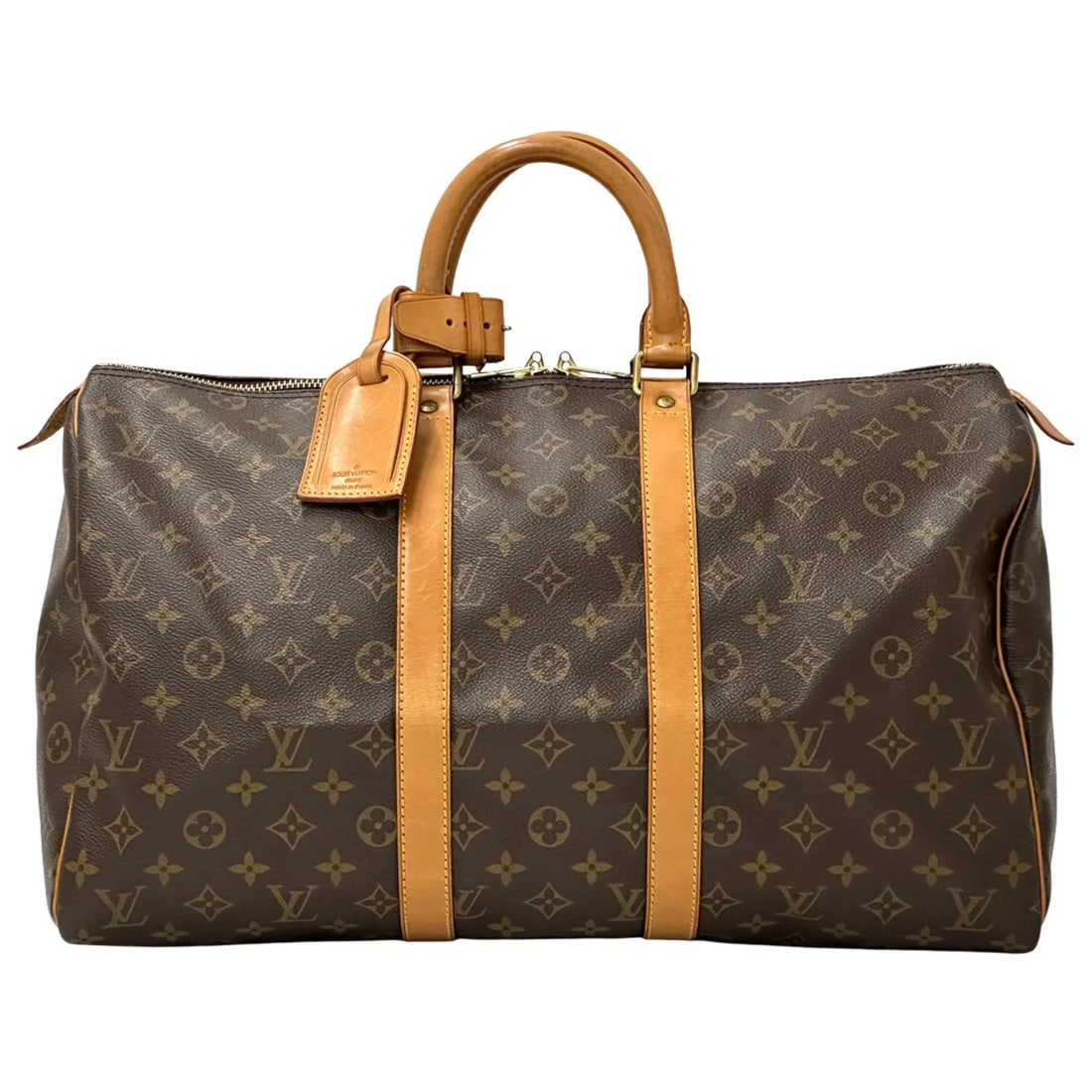LOUIS VUITTON HANDBAG: Louis Vuitton Handbag Brand: Louis Vuitton Type/Style: Boston bag, Handbag Material: Monogram Color: Brown, Monogram Size: (HxWxD) 28cm x 47cm x 20cm / 11.02inch x 18.5inch x 7.87inch Accessories: