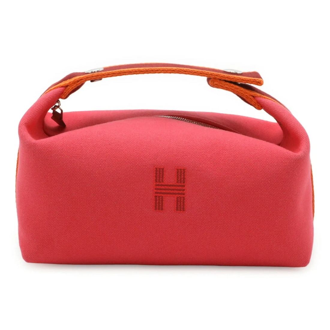 HERMES BRIDE BLACK PM BUS POUCH HANDBAG: HERMES Bride Black PM Bus Pouch Handbag Brand: Hermes Type/Style: Handbag, Pouch Material: Canvas Color: Pink Size: (HxWxD) 10cm x 20.5cm x 12cm / 3.93inch x 8.07inch x 4.72inch Accessories: None