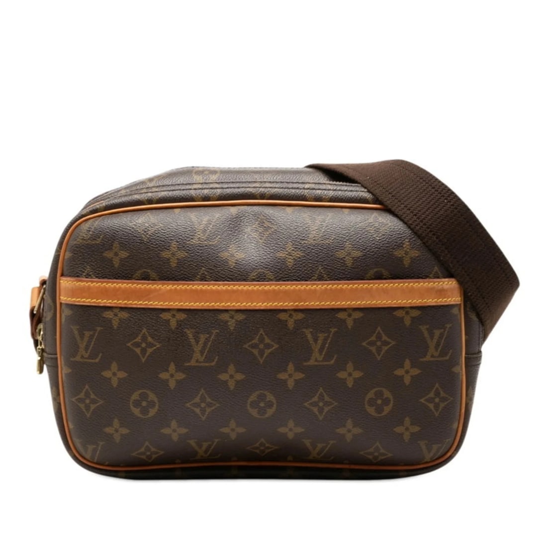 LOUIS VUITTON MONOGRAM REPORTER PM CROSSBODY SHOULDER BAG: Louis Vuitton Monogram Reporter PM Crossbody Shoulder Bag Brand: Louis Vuitton Type/Style: Shoulder bag Material: Monogram Color: Brown, Monogram Size: (HxWxD) 20cm x 27cm x 12cm / 7.87inch x