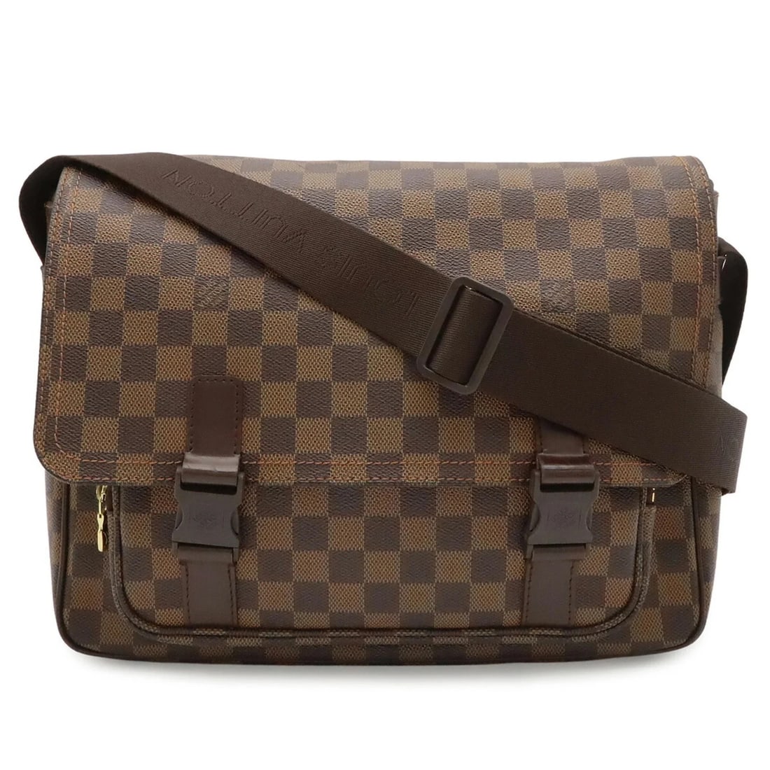 LOUIS VUITTON DAMIER MELVILLE SHOULDER BAG: LOUIS VUITTON Damier Melville Shoulder Bag Brand: Louis Vuitton Type/Style: Messenger bag, Shoulder bag Material: PVC , Coated canvas Color: Brown Size: (HxWxD) 26cm x 33cm x 10.5cm / 10.23inch x 12.9