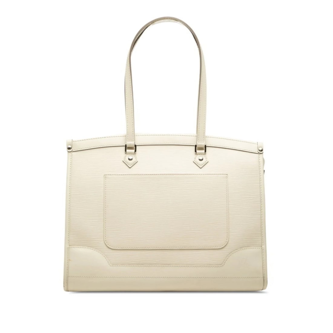 LOUIS VUITTON EPI MADELEINE GM HANDBAG: Louis Vuitton Epi Madeleine GM Handbag Brand: Louis Vuitton Type/Style: Handbag, Tote bag Material: Leather Color: LV Off White, White Size: (HxWxD) 27cm x 33cm x 13cm / 10.62inch x 12.99inch x 5.11in