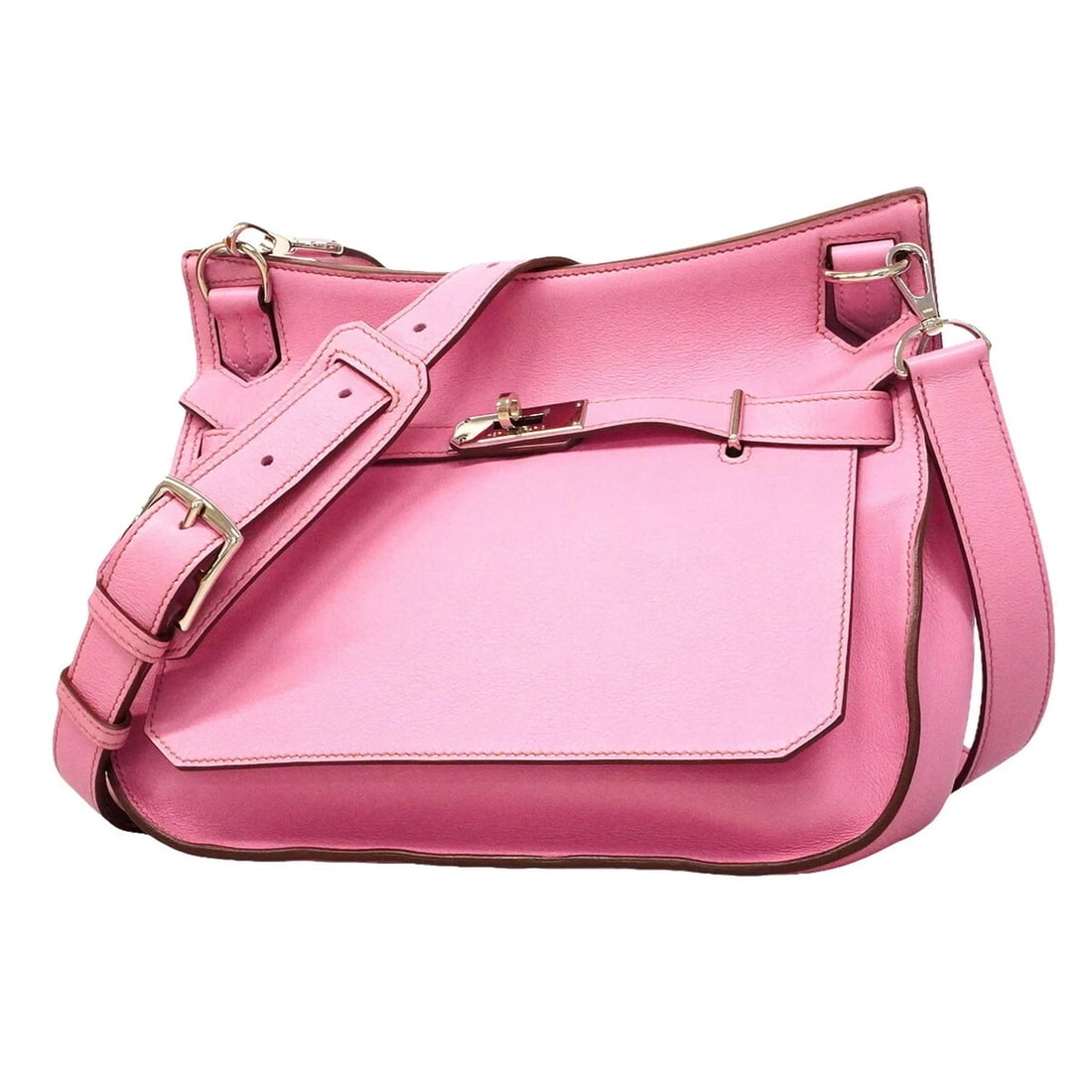 HERMES JYPSIERE 28 SHOULDER BAG, SWIFT LEATHER, PINK: Hermes Jypsiere 28 Shoulder Bag, Swift Leather, Pink Brand: Hermes Type/Style: Shoulder bag Material: Swift leather Color: Pink Size: (HxWxD) 23cm x 28cm x 12cm / 9.05inch x 11.02inch x 4.72inch
