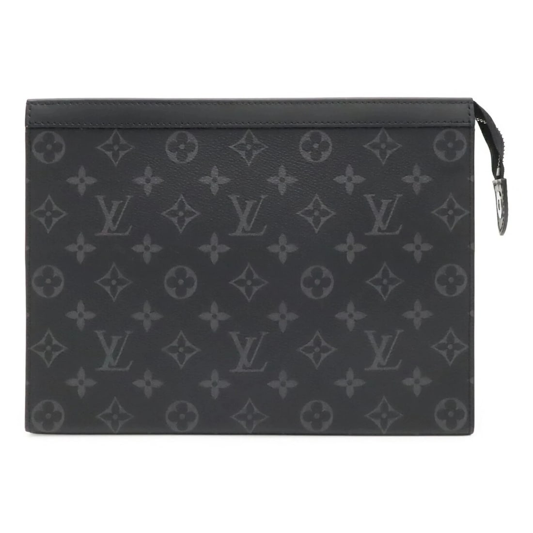 LOUIS VUITTON MONOGRAM ECLIPSE: Louis Vuitton Monogram Eclipse Brand: Louis Vuitton Type/Style: Clutch bag, Pochette Material: Monogram Eclipse , Canvas Color: Black, Gray Size: (HxWxD) 20cm x 27cm x 6cm / 7.87inch x 10.62inch x 2.3