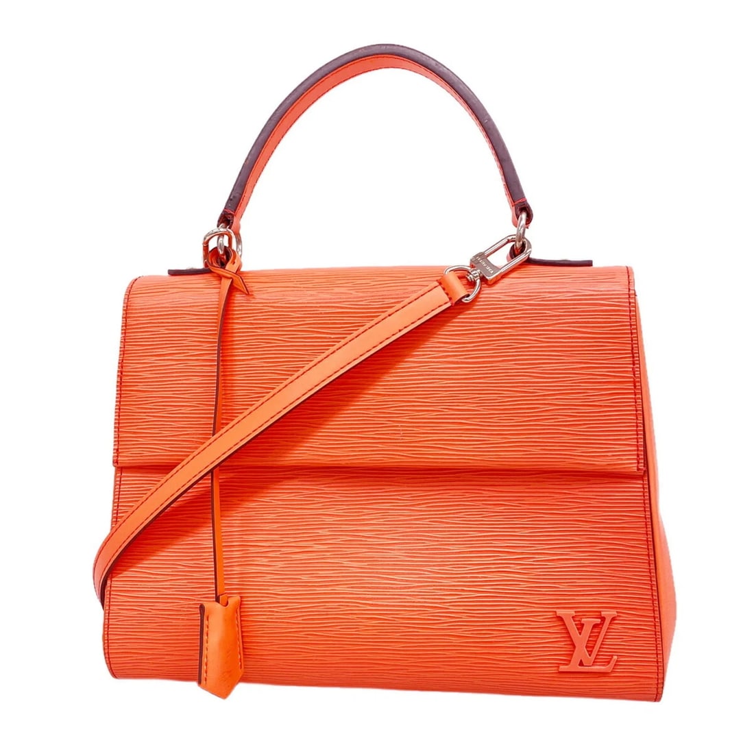 LOUIS VUITTON EPI CLUNY MM HANDBAG: Louis Vuitton Epi Cluny MM Handbag Brand: Louis Vuitton Type/Style: Handbag Material: none Color: Poppy petal Size: (HxWxD) 24cm x 30.5cm x 12cm / 9.44inch x 12inch x 4.72inch Accessories: None