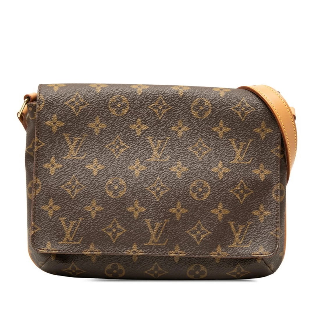 LOUIS VUITTON MONOGRAM MUSETTE TANGO SHORT SHOULDER BAG: Louis Vuitton Monogram Musette Tango Short Shoulder Bag Brand: Louis Vuitton Type/Style: Shoulder bag Material: PVC , Leather Color: Brown Size: (HxWxD) 18cm x 26cm x 5cm / 7.08inch x 10.23inch x 1.96