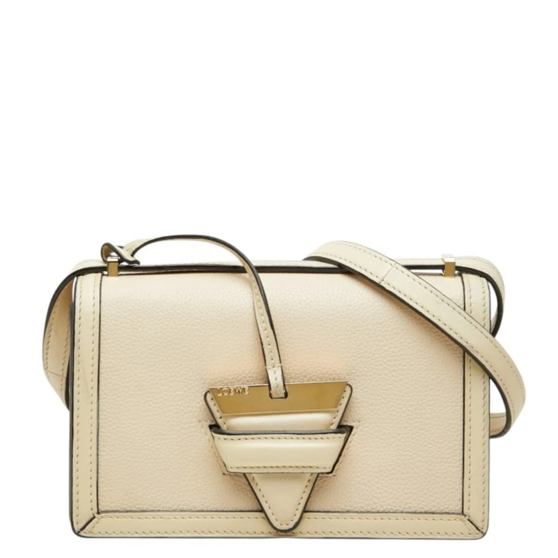 LOEWE BARCELONA SMALL CROSSBODY SHOULDER BAG: Loewe Barcelona Small Crossbody Shoulder Bag Brand: Loewe Type/Style: Shoulder bag Material: Leather Color: Ivory Size: (HxWxD) 12cm x 19cm x 7.5cm / 4.72inch x 7.48inch x 2.95inch Accessories: No