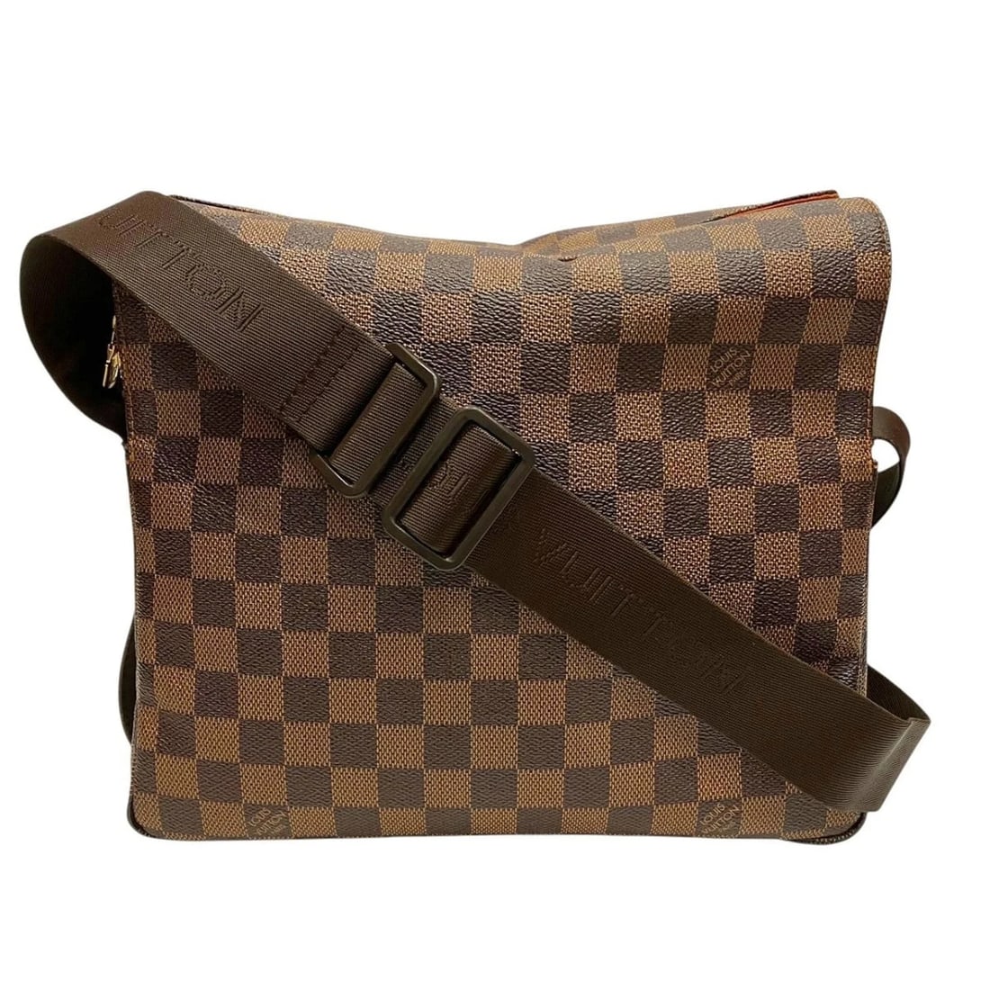 LOUIS VUITTON NAVIGLIO SHOULDER BAG, DAMIER CANVAS: Louis Vuitton Naviglio Shoulder Bag, Damier Canvas Brand: Louis Vuitton Type/Style: Shoulder bag Material: Damier Canvas Color: Brown, Damier Canvas, Galle Size: (HxWxD) 23cm x 28cm x 11cm / 9.05inch 