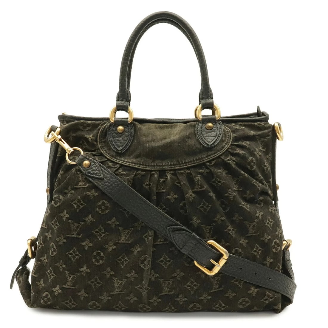 LOUIS VUITTON MONOGRAM DENIM: Louis Vuitton Monogram Denim Brand: Louis Vuitton Type/Style: Shoulder bag, Tote bag Material: Denim , Canvas Color: Noir Size: (HxWxD) 32.5cm x 32cm x 13.5cm / 12.79inch x 12.59inch x 5.31inch Ac