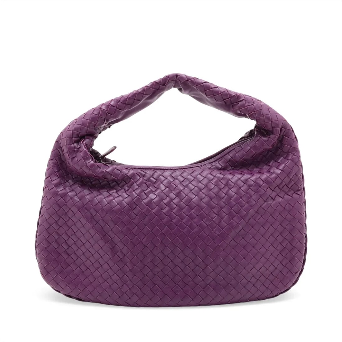 BOTTEGA VENETA INTRECCIATO LEATHER SHOULDER BAG: Bottega Veneta Intrecciato Leather Shoulder bag Brand: Bottega Veneta Type/Style: Shoulder Bag Material: Leather Color: Purple Size: Height:10.6inchLength:16.1inchDepth:1.0inch Accessories: None