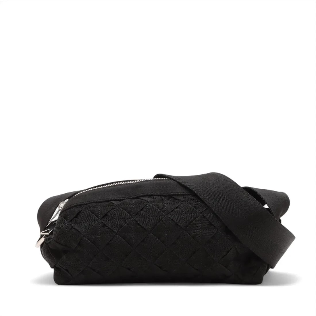 BOTTEGA VENETA INTRECCIATO POLYPROPYLENE SHOULDER BAG: Bottega Veneta Intrecciato Polypropylene Shoulder bag Brand: Bottega Veneta Type/Style: Shoulder Bag Material: Polypropylene Color: Black Size: Height:5.3inchLength:11.0inchDepth:3.5inch Accessori
