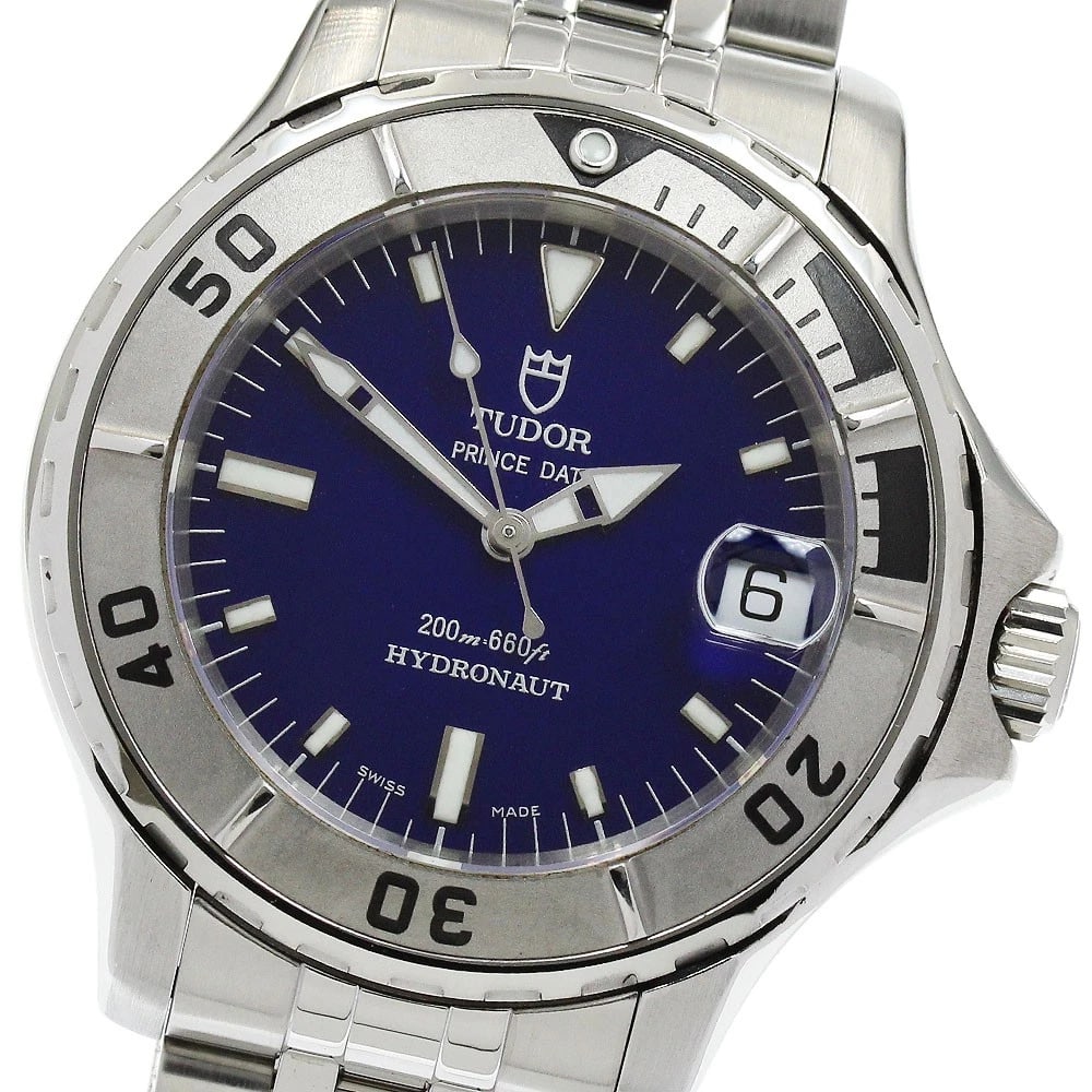TUDOR HYDRO NOTE DATE BLUE DIAL AUTOMATIC WATCH: TUDOR Hydro note Date blue Dial Automatic Watch Brand: TUDOR Type/Style: Wristwatch Material: Band Material Stainless Steel, Case Material Stainless Steel Color: Band Color Silver, Case Color Silver,
