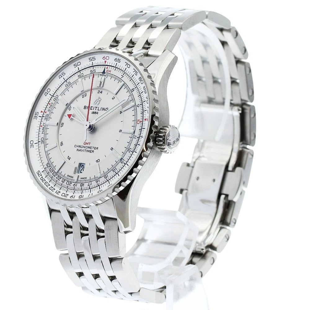BREITLING NAVITIMER AUTOMATIC GMT 41 DATE AUTOMATIC WATCH - 2