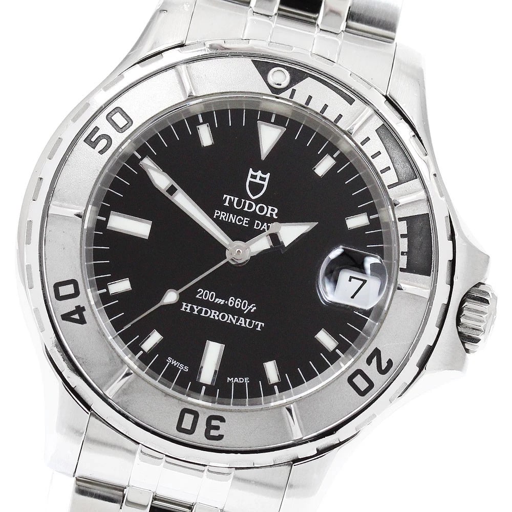 TUDOR HYDRO NOTE DATE BLACK DIAL AUTOMATIC WATCH: TUDOR Hydro note Date black Dial Automatic Watch Brand: TUDOR Type/Style: Wristwatch Material: Band Material Stainless Steel, Case Material Stainless Steel Color: Band Color Silver, Case Color
