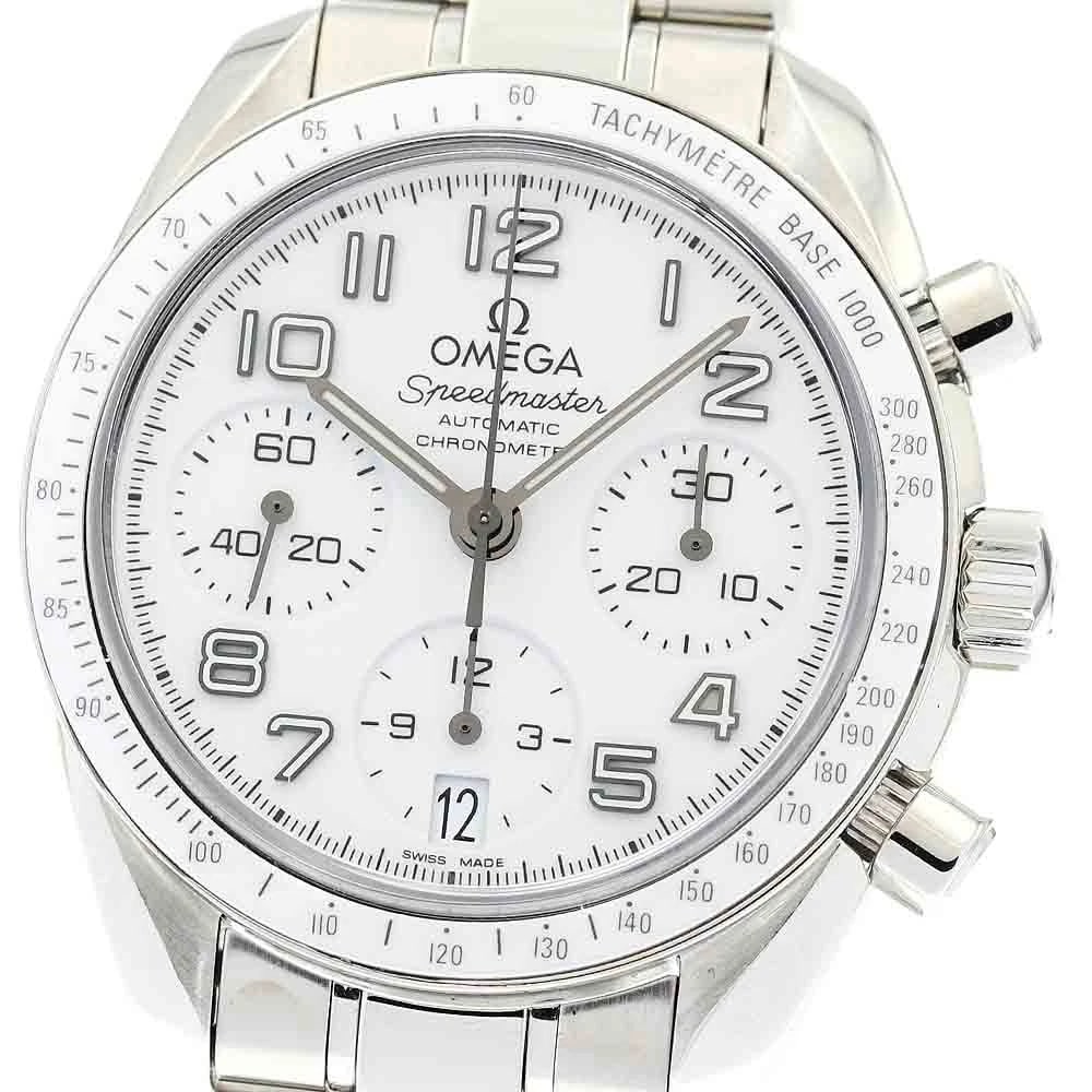 OMEGA SPEEDMASTER CHRONOGRAPH AUTOMATIC WATCH: OMEGA Speedmaster Chronograph Automatic Watch Brand: OMEGA Type/Style: Wristwatch Material: Band Material Stainless Steel, Case Material Stainless Steel Color: Band Color Silver, Case Color Silver,
