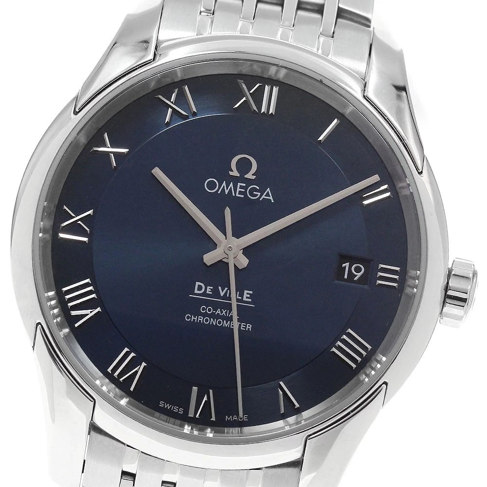 OMEGA DE VILLE COAXIAL AUTOMATIC WATCH: OMEGA De Ville Coaxial Automatic Watch Brand: OMEGA Type/Style: Wristwatch Material: Band Material Stainless Steel, Case Material Stainless Steel Color: Band Color Silver, Case Color Silver, Dial