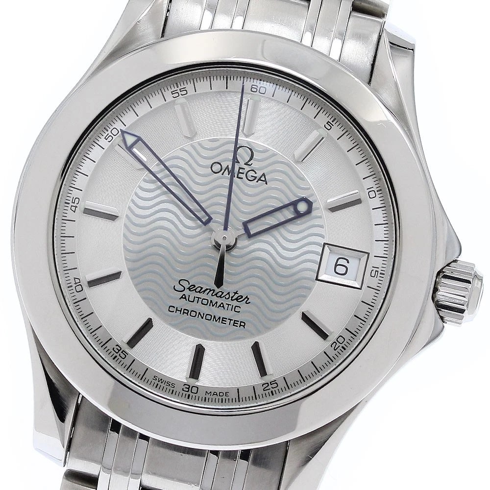 OMEGA SEAMASTER DATE CHRONOMETER AUTOMATIC WATCH: OMEGA Seamaster Date chronometer Automatic Watch Brand: OMEGA Type/Style: Wristwatch Material: Band Material Stainless Steel, Case Material Stainless Steel Color: Band Color Silver, Case Color
