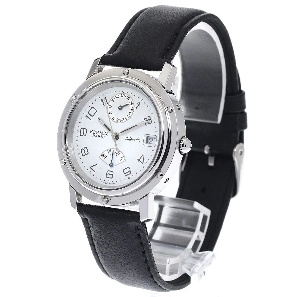 HERMES CLIPPER GMT DATE WHITE DIAL AUTOMATIC WATCH - 2