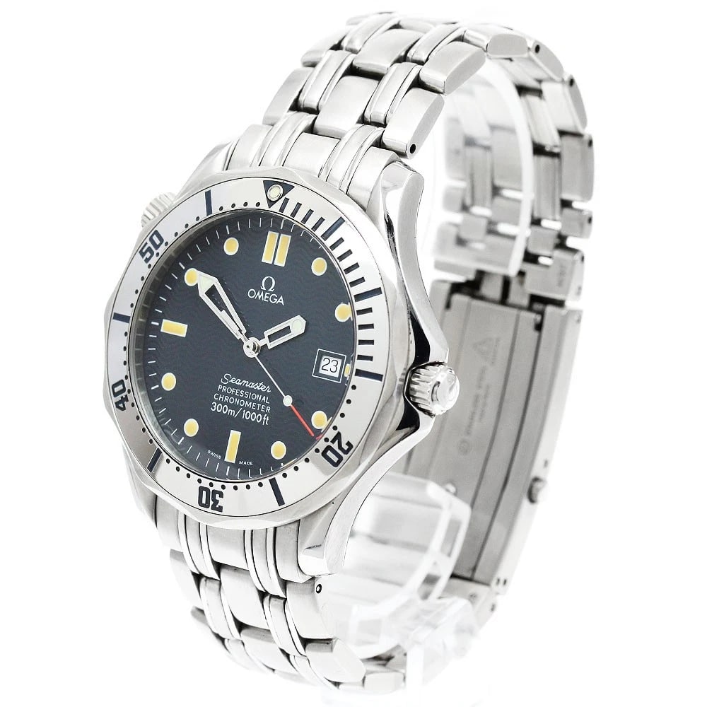 OMEGA SEAMASTER DATE NAVY DIAL AUTOMATIC WATCH - 2