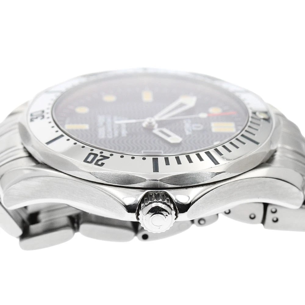 OMEGA SEAMASTER DATE NAVY DIAL AUTOMATIC WATCH - 4