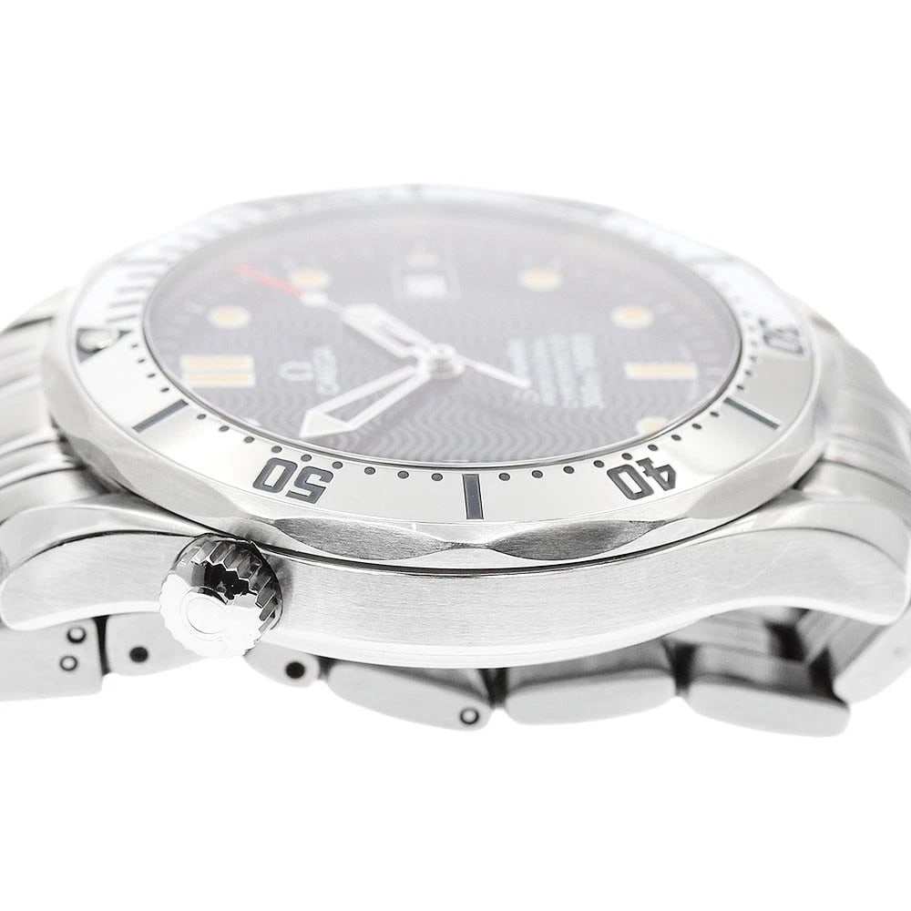 OMEGA SEAMASTER DATE NAVY DIAL AUTOMATIC WATCH - 5