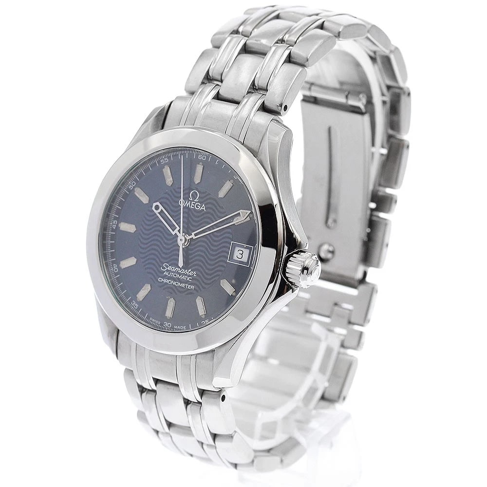 OMEGA SEAMASTER CHRONOMETER NAVY DIAL AUTOMATIC WATCH - 2