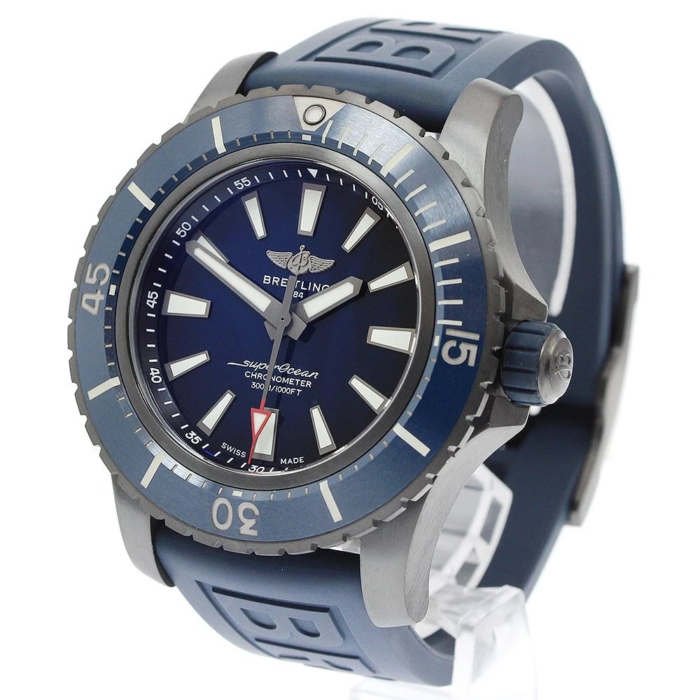 BREITLING SUPER OCEAN AUTOMATIC 48 NAVY DIAL AUTOMATIC WATCH - 2