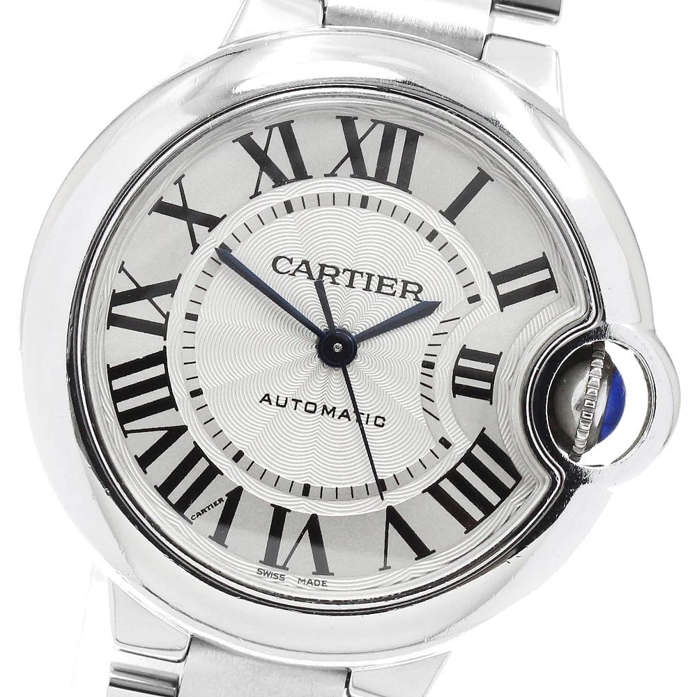 CARTIER BARON BLUE MM SILVER DIAL AUTOMATIC WATCH: CARTIER Baron Blue MM Silver Dial Automatic Watch Brand: CARTIER Type/Style: Wristwatch Material: Band Material Stainless Steel, Case Material Stainless Steel Color: Band Color Silver, Case Color